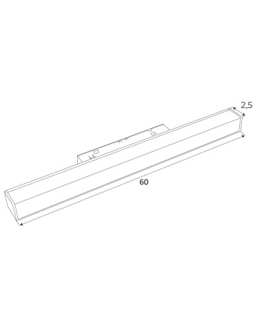 Maxlight Magnetic Linear Lamp Black System On/Off 18W 1126lm 3000K M0002N. - product 2