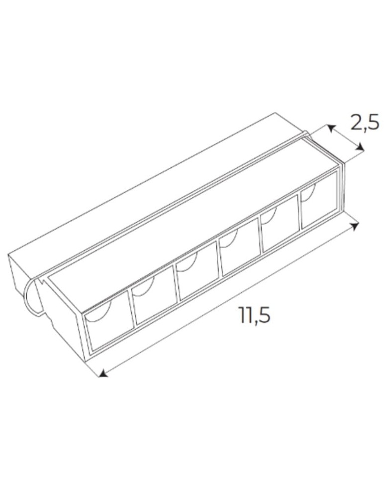 Magnetic rail lamps - Maxlight DALI System 6W 340lm 3000K M0003D Magnetic Linear Lamp. - product kolory-swiatla.pl 3