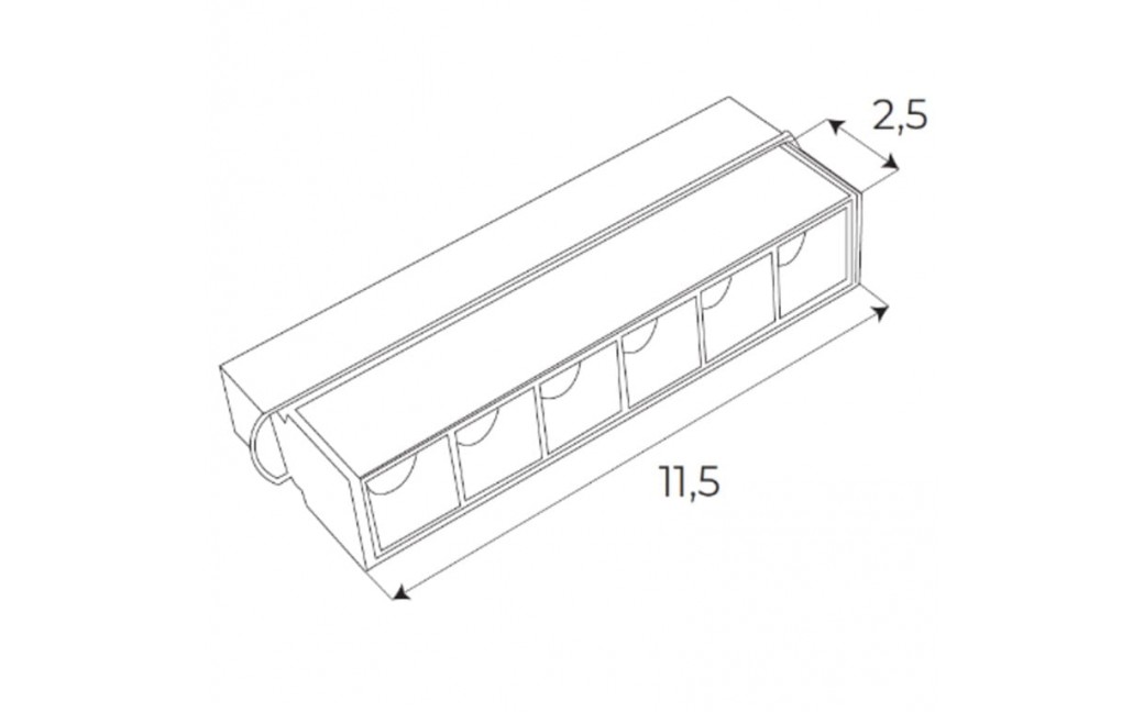 MAXLight Magnetic M0003Z Lampa Magnetyczna Liniowa System Zigbee 6W 340LM 2700/5000K