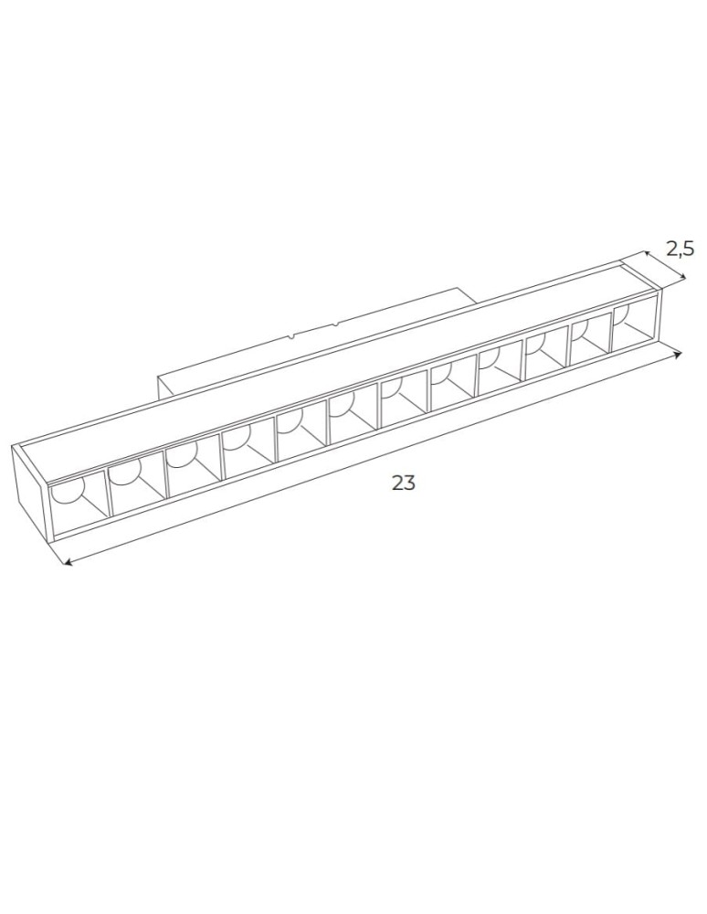 Magnetic rail lamps - Maxlight DALI System 12W 666lm 3000K M0004D Magnetic Linear Lamp. - product kolory-swiatla.pl 3