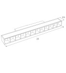 Magnetic rail lamps - Maxlight ZigBee System 12W 666lm 2700-5000K M0004Z Magnetic Linear Lamp. - product 3
