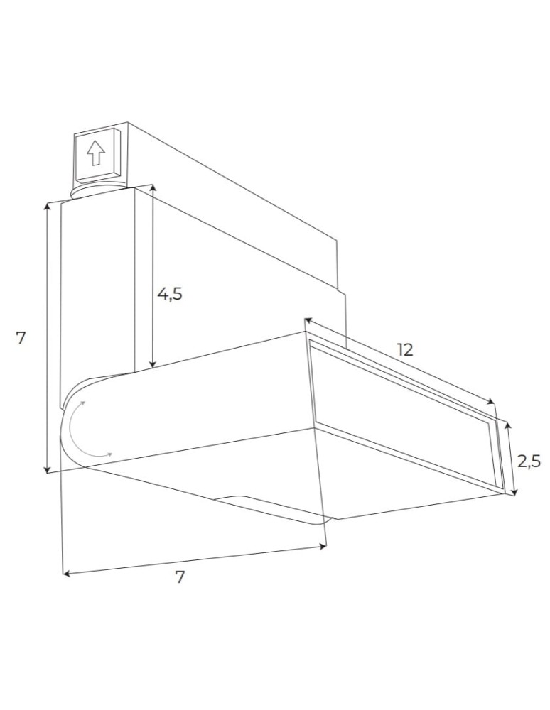 Magnetic rail lamps - Maxlight Magnetic Broken System On/Off Lamp 6W 323lm 3000K M0007N. - product kolory-swiatla.pl 3