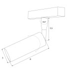 Magnetic rail lamps - Maxlight Reflector Magnetic System DALI 5W 361lm 3000K M0008D. - product 3