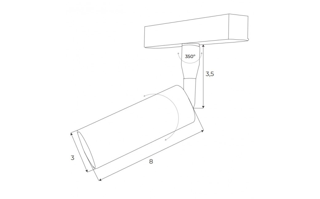 MAXLight Magnetic M0008D Reflektor Magnetyczny System Dali 5W 361LM 3000K