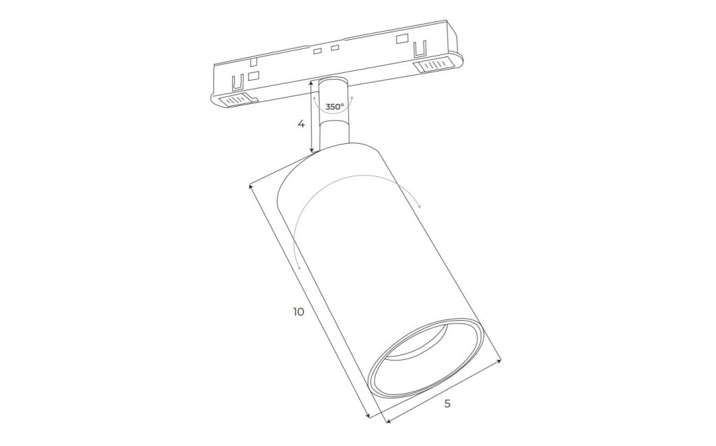 MAXLight Magnetic M0009D Reflektor Magnetyczny System Dali 12W 664LM 3000K