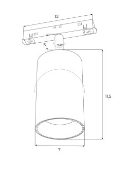 MAXLight Magnetic M0010N Reflektor Magnetyczny System On/Off 20W 1332LM 3000K - produkt 2