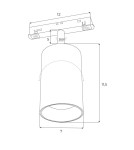 Magnetic rail lamps - Maxlight ZigBee System 20W Magnetic Spotlight 1332lm 2700-5000K M0010Z. - product 3