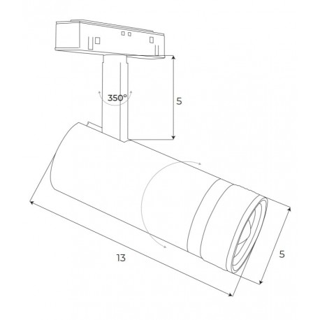 MAXLight Magnetic M0013N Reflektor Magnetyczny System On/Off 12W 784LM 3000K