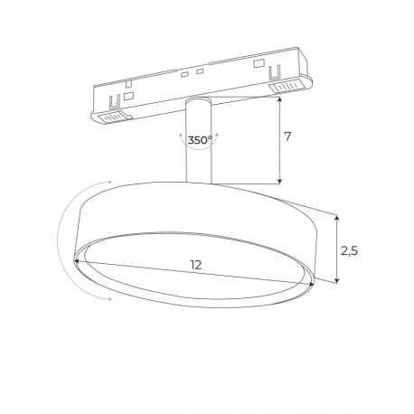 MAXLight Magnetic M0014N Reflektor Magnetyczny System On/Off 11,5W 855LM 3000K