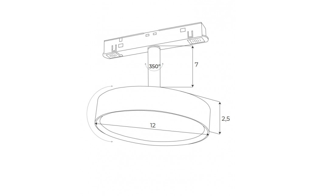 MAXLight Magnetic M0014N Reflektor Magnetyczny System On/Off 11,5W 855LM 3000K