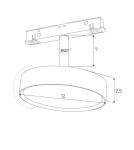 Magnetic rail lamps - Maxlight Reflector Magnetic System DALI 11.5W 855lm 3000K M0014D - product 3
