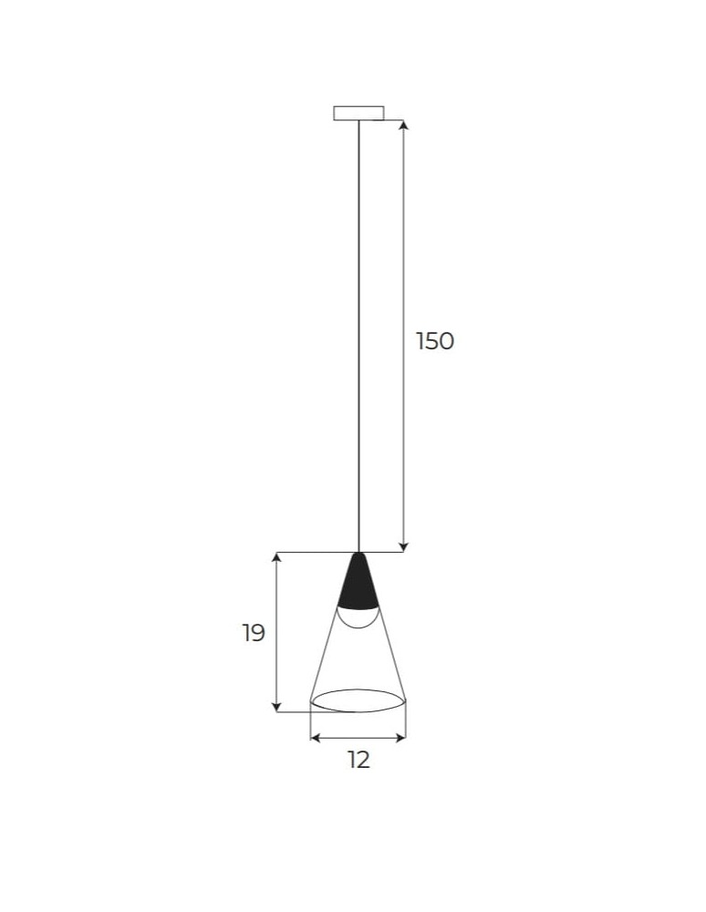 Magnetic rail lamps - Maxlight Magnetic Pendant Lamp System On/Off 6W 187lm 3000K M0015N. - product kolory-swiatla.pl 2