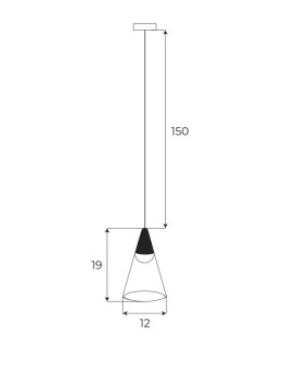 Maxlight Magnetic Pendant Lamp System On/Off 6W 187lm 3000K M0015N. - product 2