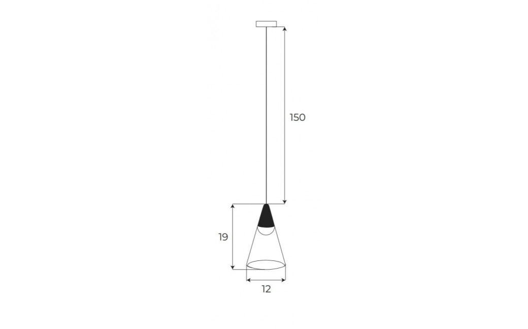 MAXLight Magnetic M0015N Lampa Wisząca Magnetyczna System On/Off 6w 187LM 3000K