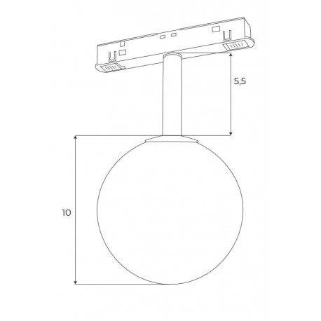 MAXLight Magnetic M0016N Lampa Magnetyczna System On/Off 6W 525LM 3000K