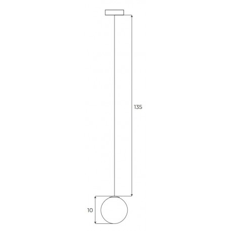 MAXLight Magnetic M0017N Lampa Wisząca Magnetyczna System On/Off 6W 525LM 3000K