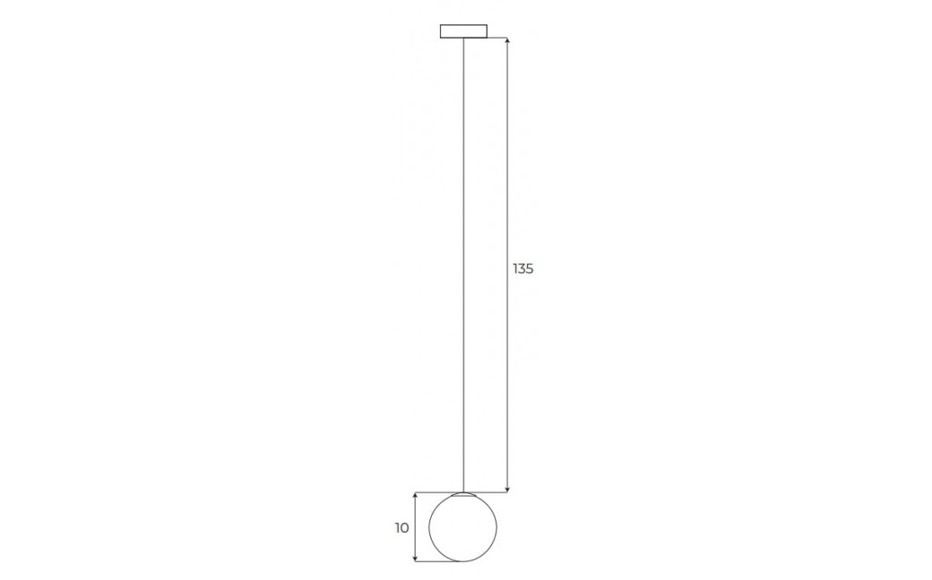 MAXLight Magnetic M0017N Lampa Wisząca Magnetyczna System On/Off 6W 525LM 3000K