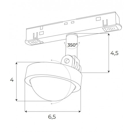 MAXLight Magnetic M0018N Reflektor Magnetyczny System On/Off 8W 766LM 3000K