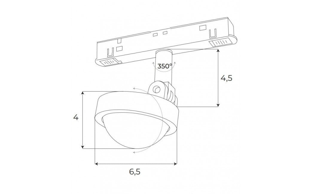 MAXLight Magnetic M0018N Reflektor Magnetyczny System On/Off 8W 766LM 3000K