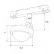 MAXLight Magnetic M0018D Reflektor Magnetyczny System Dali 8W 766LM 3000K