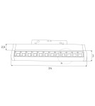 Magnetic rail lamps - Maxlight ZigBee System 12W 741lm 2700-5000K M0019Z Magnetic Linear Lamp. - product 4