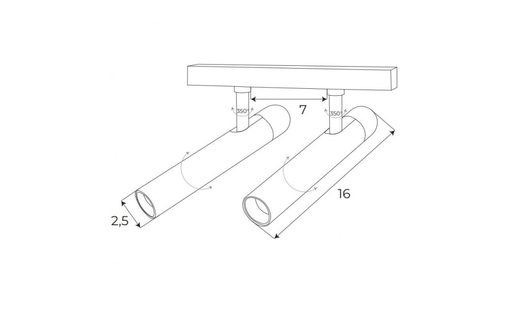 MAXLight Magnetic M0020D Reflektor Magnetyczny Podwójny System Dali 10W 666LM 3000K