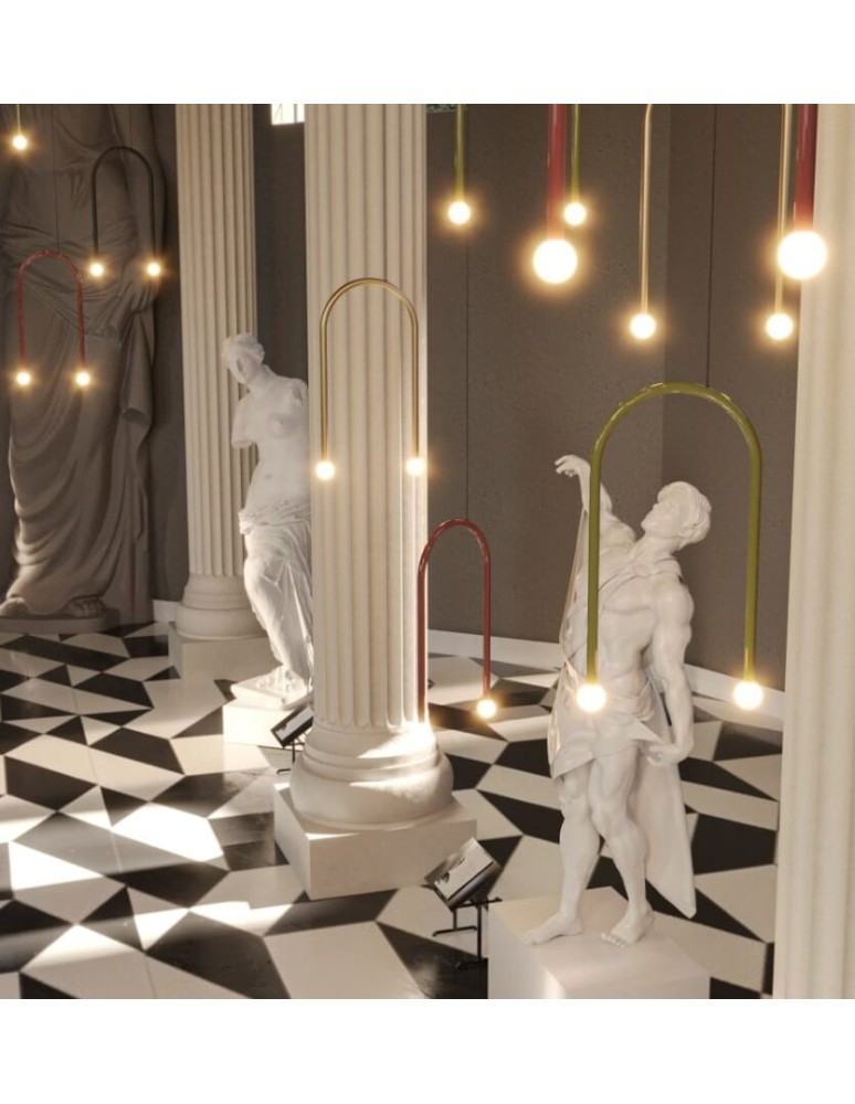 Pendant lamps - Maxlight Enigma Gold Pendant Lamp P0514 - product kolory-swiatla.pl 2