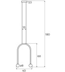 Pendant lamps - Maxlight Enigma Gold Pendant Lamp P0514 - product 4