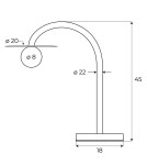 MAXLight T0053 Lampa Stołowa Enigma Czarna
