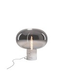 Table lamps - Maxlight Moonstone Table Lamp Smoke Glass + White Marble T0055. - product 1