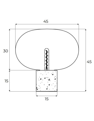 MAXLight T0055 Lampa Stołowa Moonstone Smoke Glass + White Marble - produkt 2
