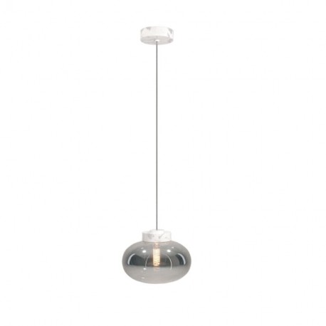 MAXLight P0517 Lampa Wisząca Moonstone Smoke Glass+white Marble