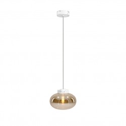 MAXLight P0518 Lampa Wisząca Moonstone Amber Glass+white Marble