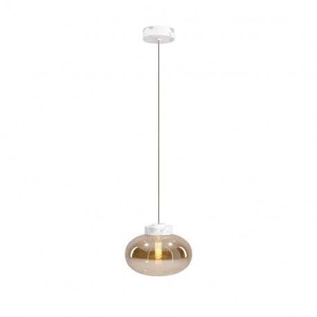 MAXLight P0518 Lampa Wisząca Moonstone Amber Glass+white Marble