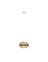 Maxlight Moonstone Amber Glass+White Marble P0518 Pendant Lamp.