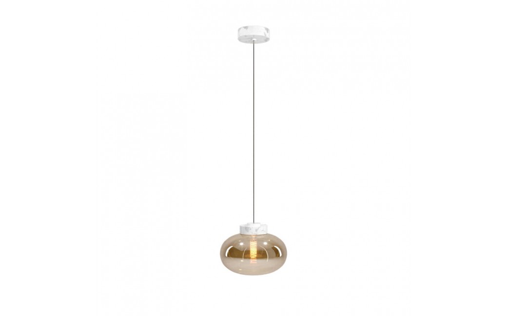 MAXLight P0518 Lampa Wisząca Moonstone Amber Glass+white Marble