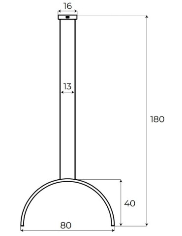MAXLight P0521 Lampa Wisząca Trio Arc I Brusched Gold - produkt 2
