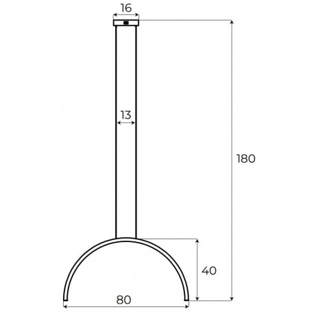 MAXLight P0520 Lampa Wisząca Trio Arc I Polished Black