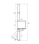 Wall lamps for bedrooms - Maxlight Wall lamp Organic I Black W0339 - product 2