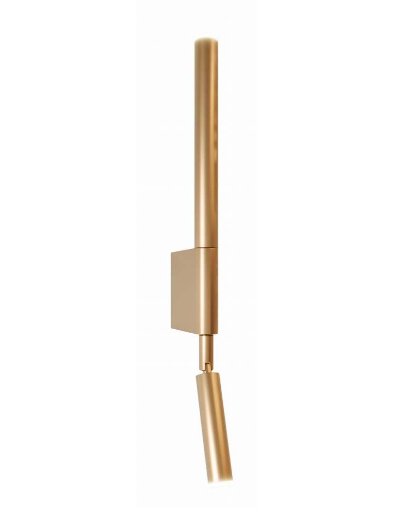 Wall lamps for bedrooms - Maxlight Wall lamp Organic I Brushed Gold W0341 - product kolory-swiatla.pl 1