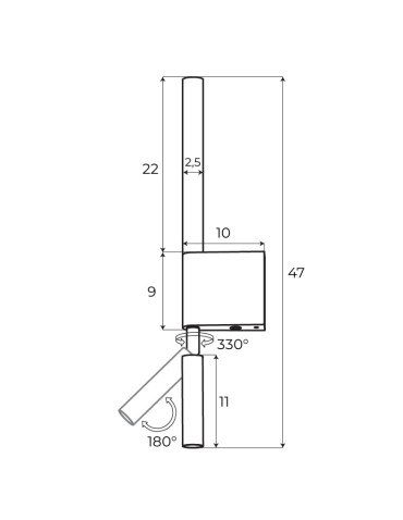 MAXLight W0341 Kinkiet Organic Złoto Szczotkowane - produkt 2