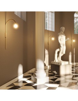 MAXLight W0338 Kinkiet Enigma Złoty - produkt 2