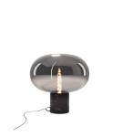MAXLight T0057 Lampa Stołowa Moonstone Smoke Glass + Black Marble