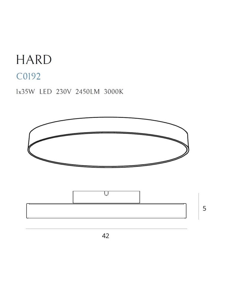 Ceiling lamps - Maxlight Hard Ceiling Lamp With Remote Control C0231 - product kolory-swiatla.pl 3