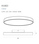 Ceiling lamps - Maxlight Hard Controlled Ceiling Lamp From Tuya Application C0232. - product 3