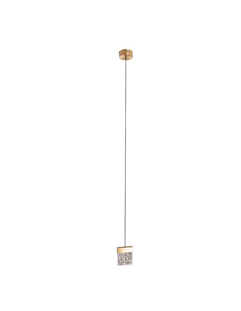 Pendant lamps - Maxlight Vetro Brushed Gold Pendant Lamp P0573D. - product kolory-swiatla.pl 1