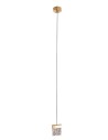Maxlight Vetro Brushed Gold Pendant Lamp P0573D.