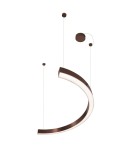 Pendant lamps - Maxlight Lotus 33W Brushed Bronze P0572D Pendant Lamp. - product 1