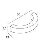 Designer wall lamps - Maxlight Wall lamp Lotus 7W Brushed Bronze W0359 - product 3