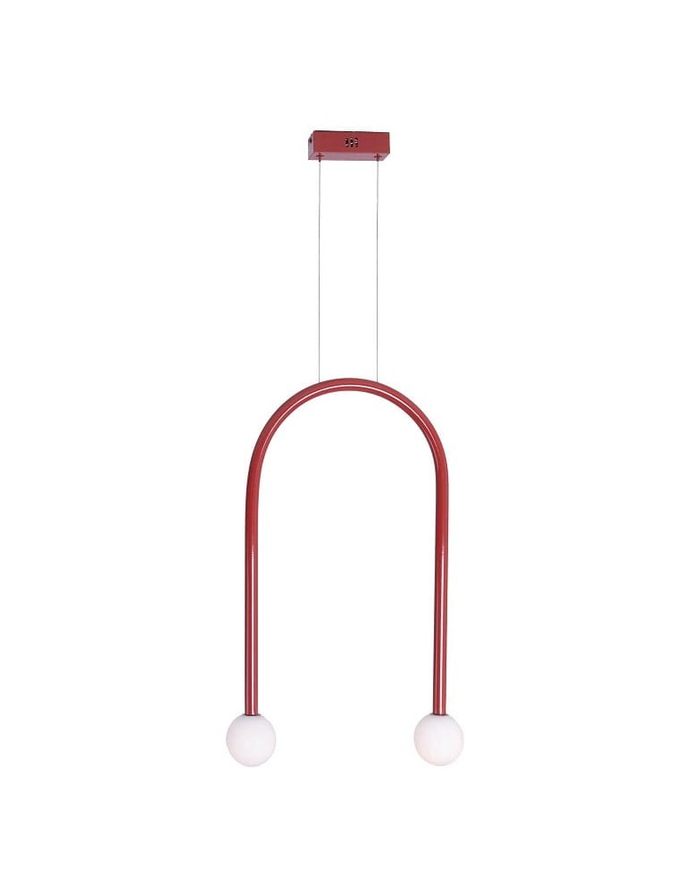 Pendant lamps - Maxlight Enigma Red Pendant Lamp P0523. - product kolory-swiatla.pl 1